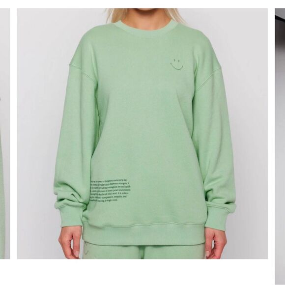 Samii Ryan SMILEY Connection Crewneck light Green size Small